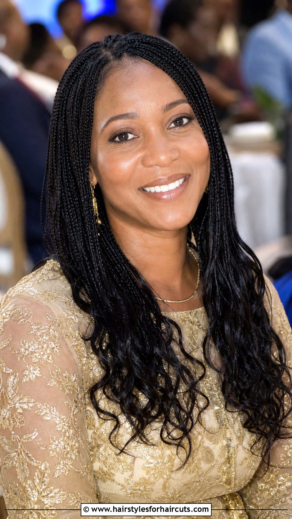 Micro Braids Down - 25 holiday hairstyles for natural hair - 25 holiday hairstyles for natural hair