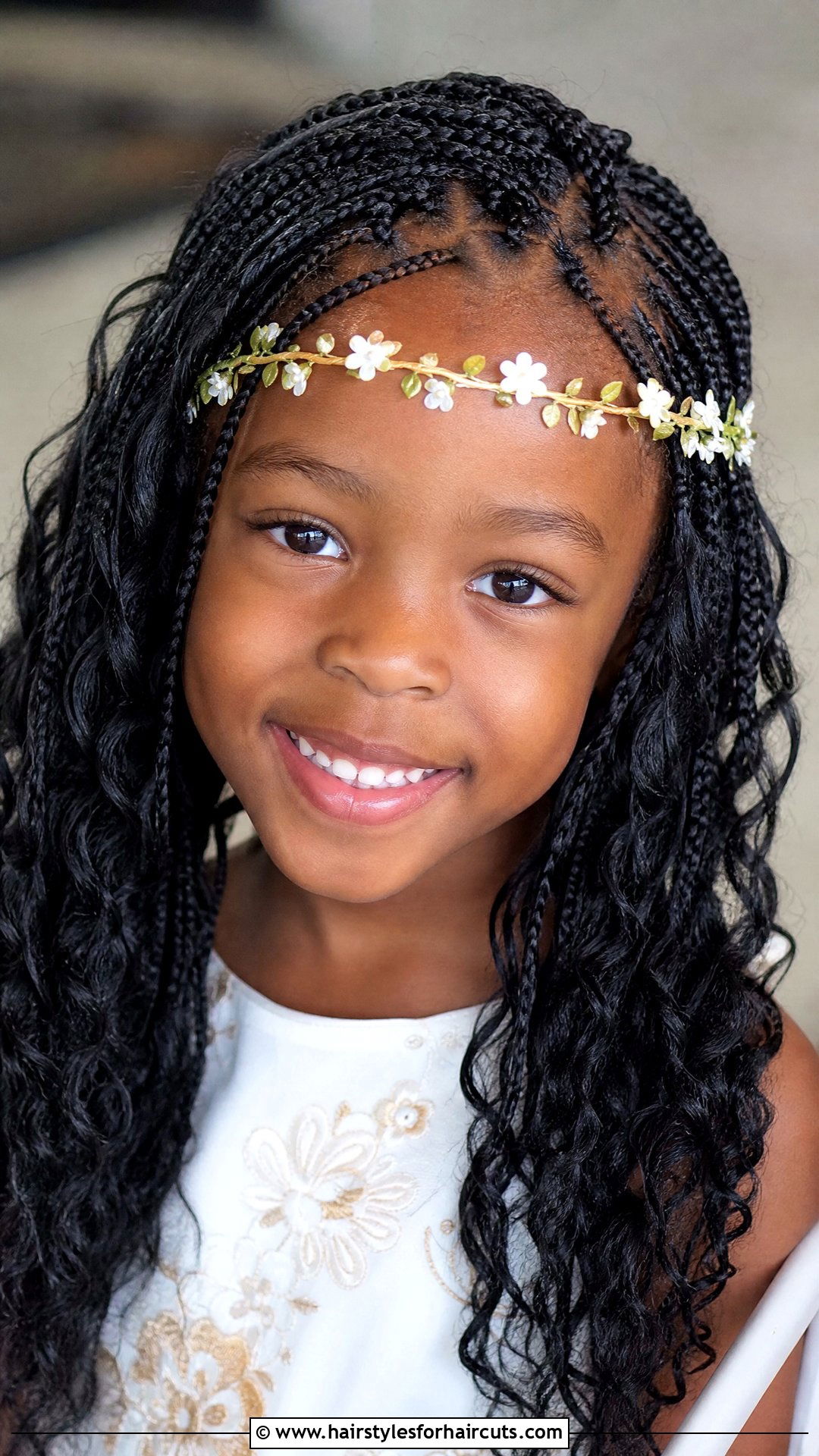 Micro Braids Loose And Flowing - 25 flower girl hairstyles for black hair - 25 flower girl hairstyles for black hair