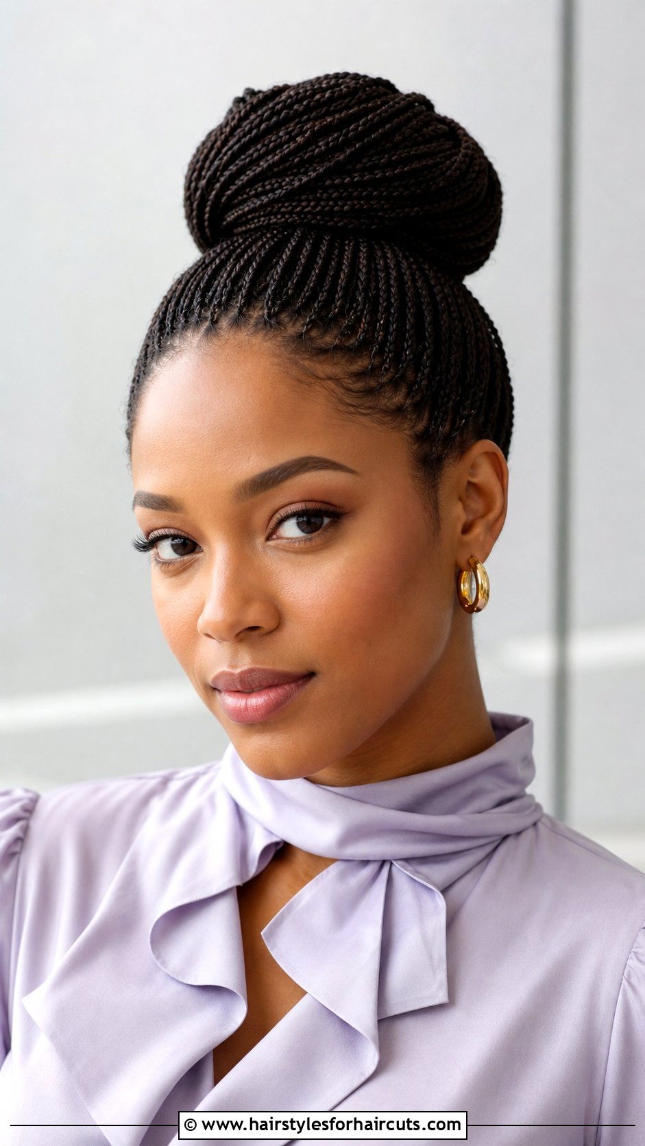 Micro Braids Onion Bun - 25 onion hairstyles - 25 onion hairstyles