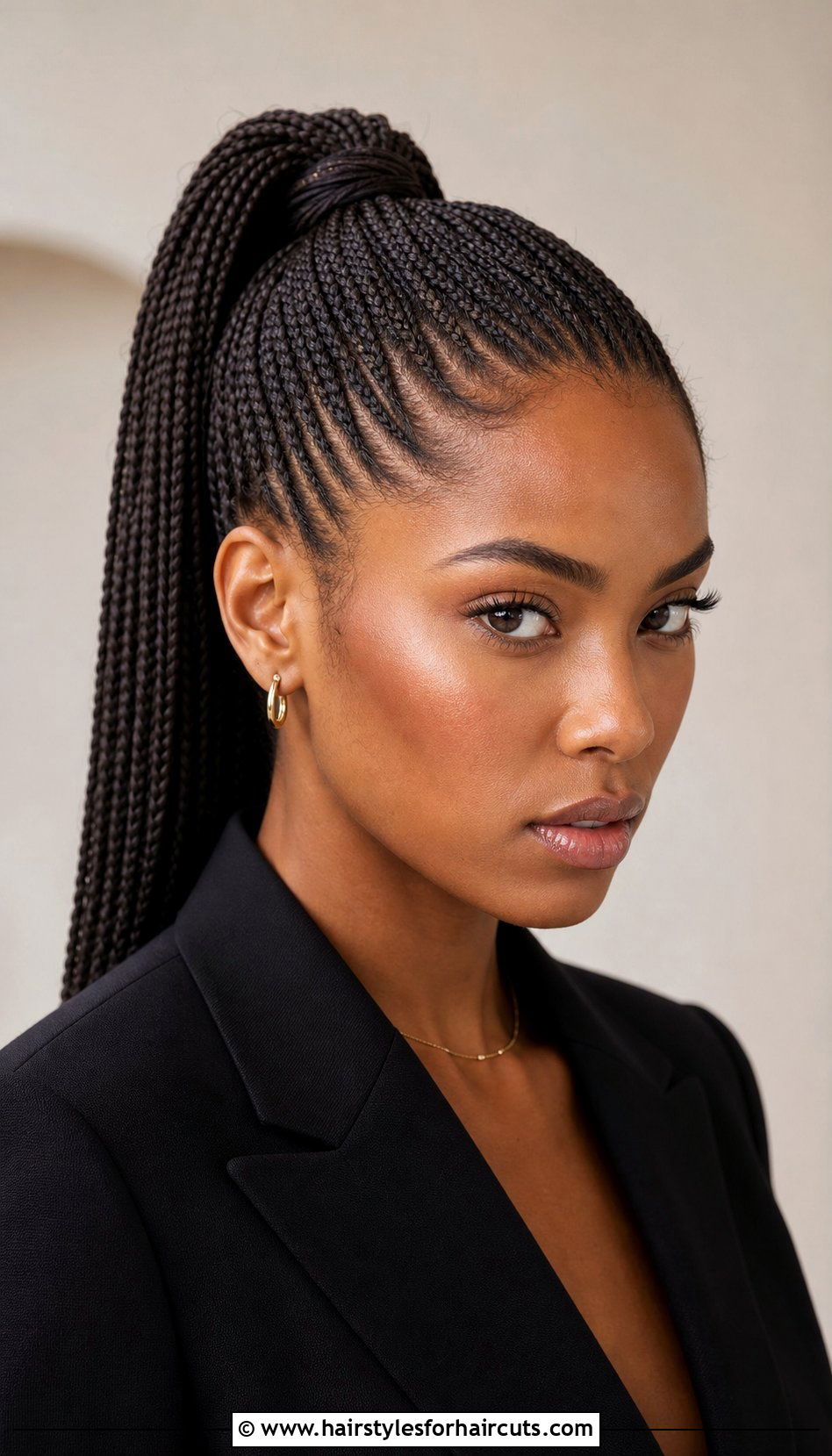 Micro Braids Ponytail - 25 ponytail hairstyles with braiding hair - 25 ponytail hairstyles with braiding hair