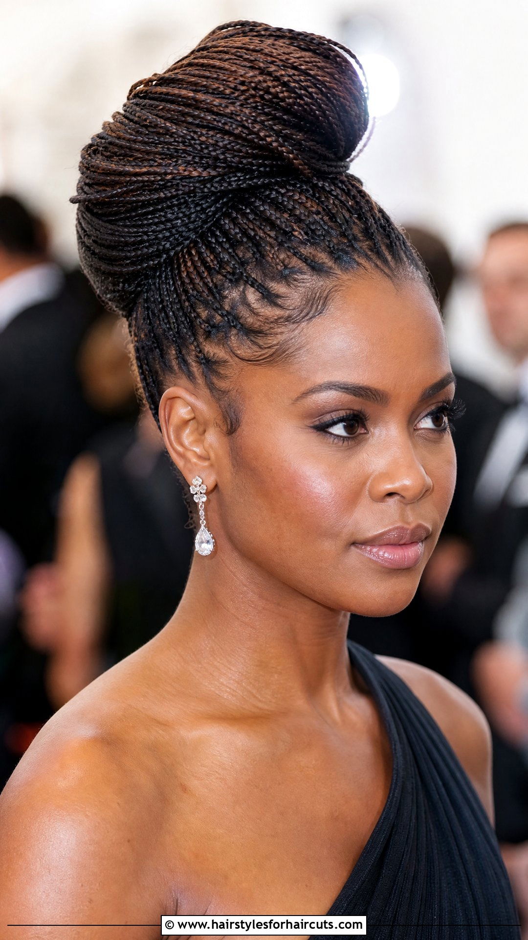 Micro Braids Updo - 25 updo hairstyles for black women - 25 updo hairstyles for black women
