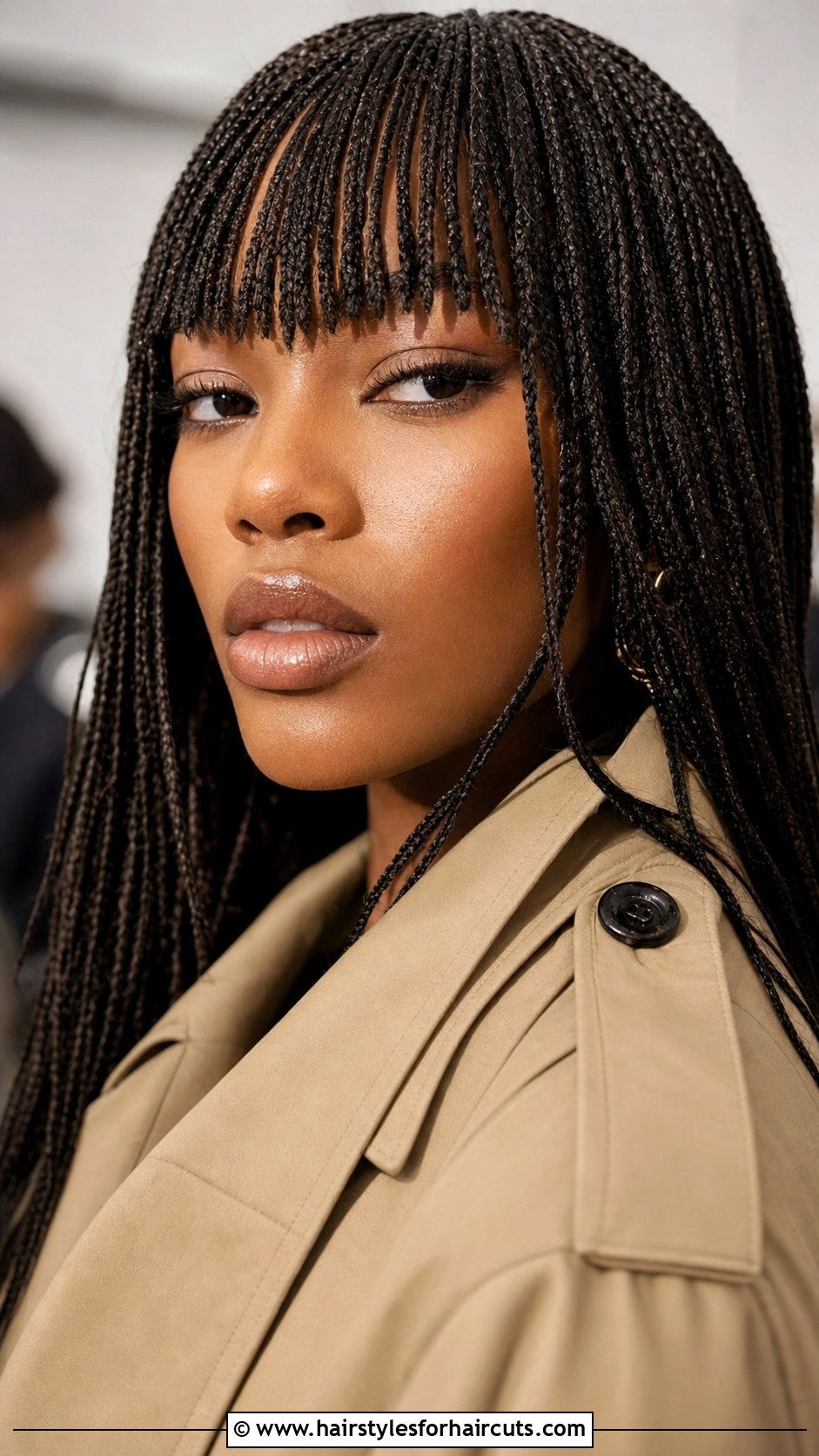 Micro Braids With Bangs - 25 human hair micro braids hairstyles - 25 human hair micro braids hairstyles