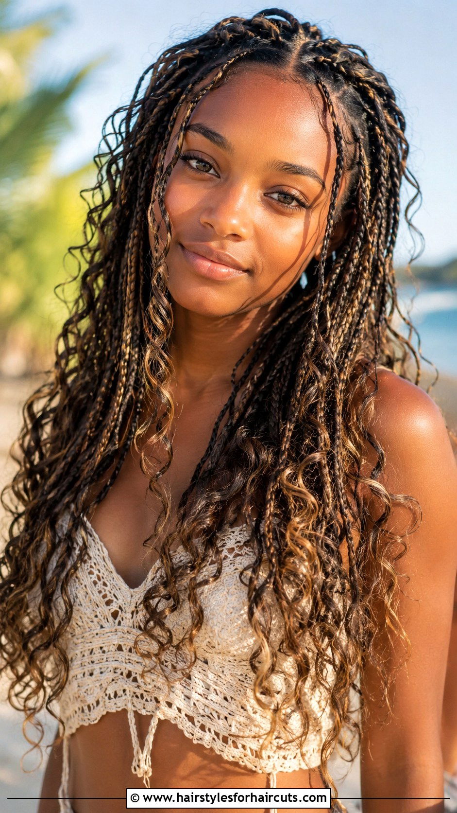 Micro Braids With Curly Ends - 25 curly hairstyles girls - 25 curly hairstyles girls