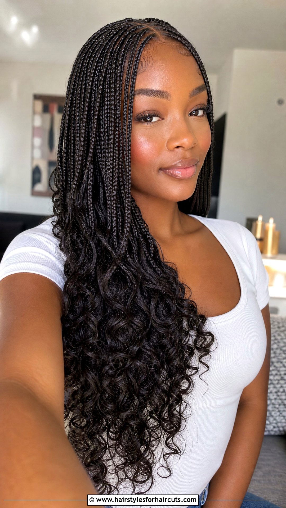Micro Braids With Curly Ends - 25 cute hairstyles for curly hair black girl - 25 cute hairstyles for curly hair black girl