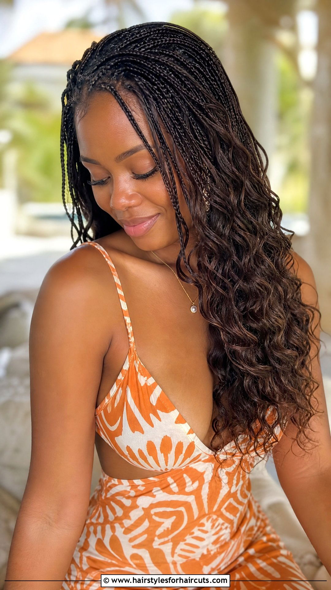 Micro Braids With Loose Curls - 25 wedding hairstyles for curly black hair - 25 wedding hairstyles for curly black hair
