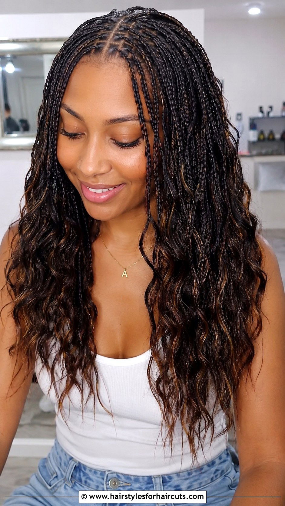 Micro Braids With Loose Curls - 25 braid hairstyles shoulder length hair - 25 braid hairstyles shoulder length hair