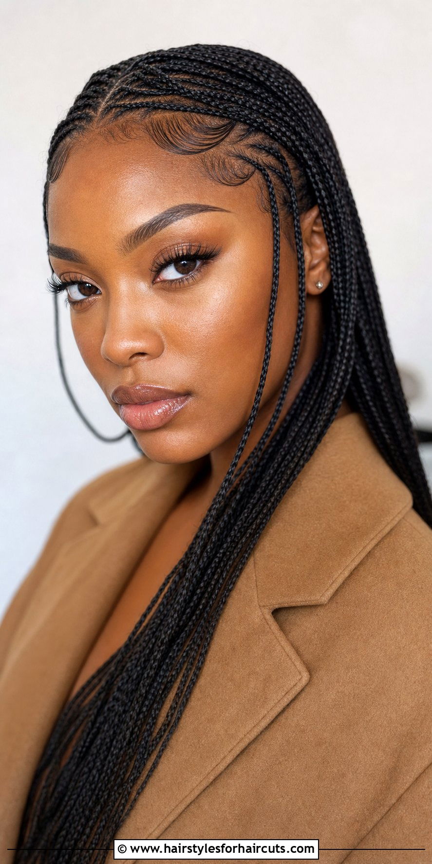 Micro Braids With Sculpted Edges - 25 hairstyles with edges - 25 hairstyles with edges