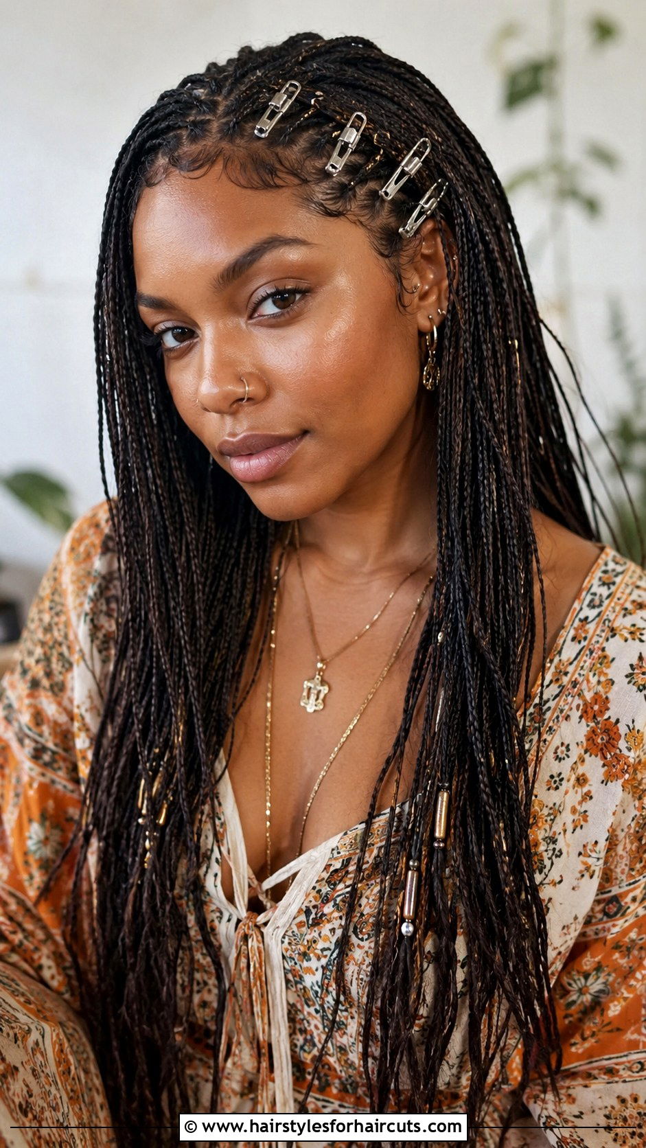 Micro Braids With Snap Barrettes - 25 barrette hairstyles black hair - 25 barrette hairstyles black hair