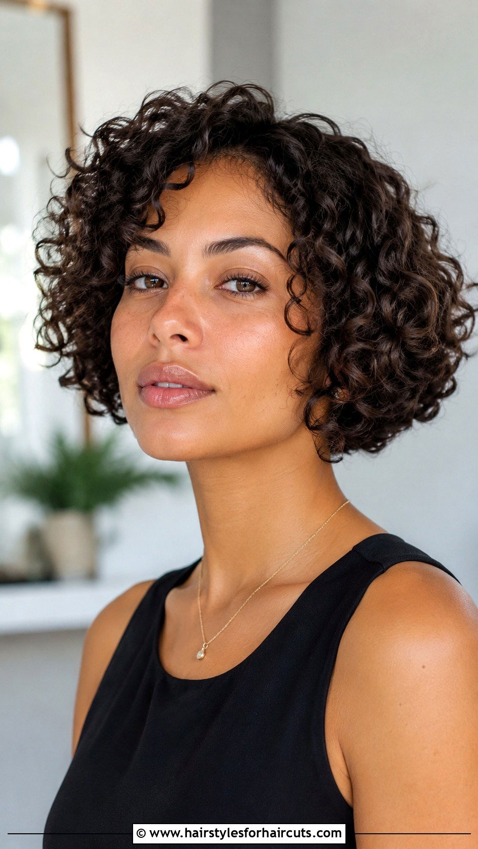 Micro Curly Bob - 25 black women curly hairstyles - 25 black women curly hairstyles