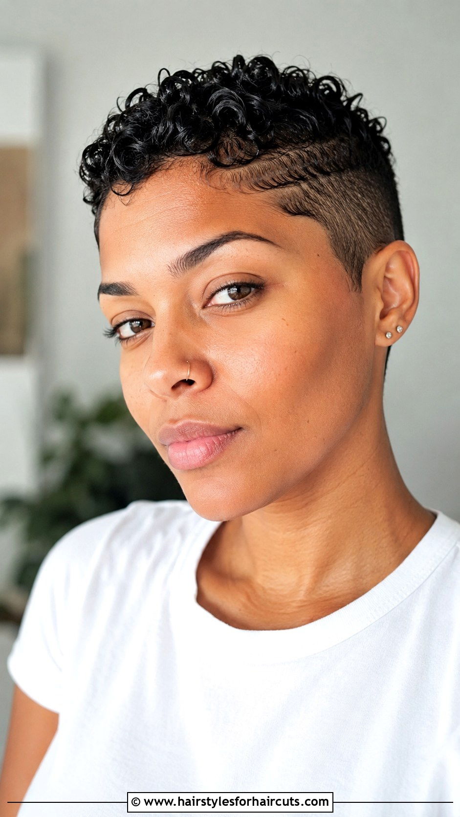 Micro Curly Pixie - 25 curly hair lightskin haircuts - 25 curly hair lightskin haircuts