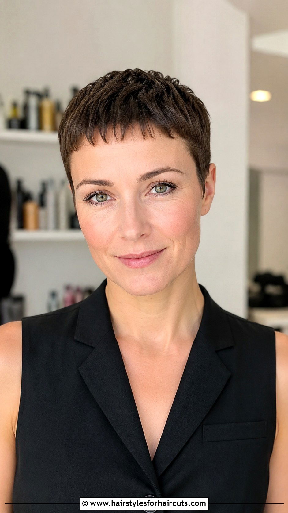 Micro Fringe Pixie For Chemo - 25 cancer haircuts - 25 cancer haircuts
