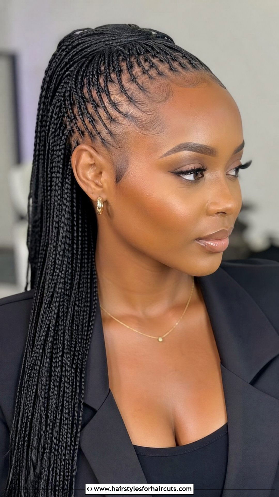 Micro Halo Braid - 25 halo braid hairstyles for black hair - 25 halo braid hairstyles for black hair