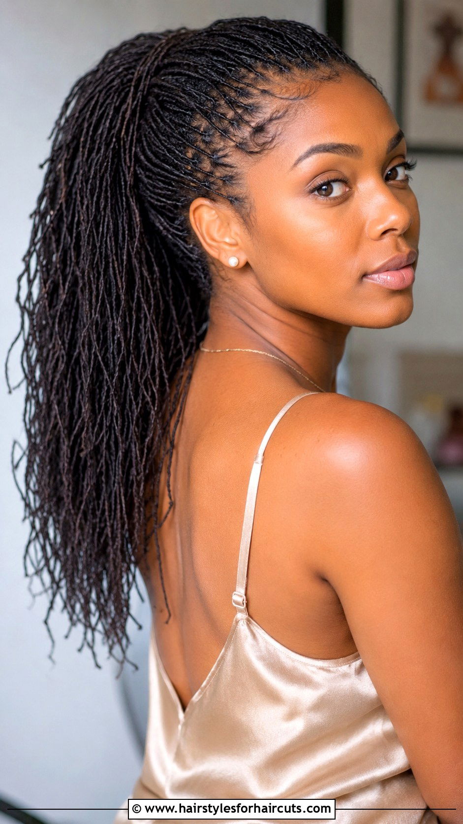 Micro Locs - 25 dread hairstyles for ladies - 25 dread hairstyles for ladies
