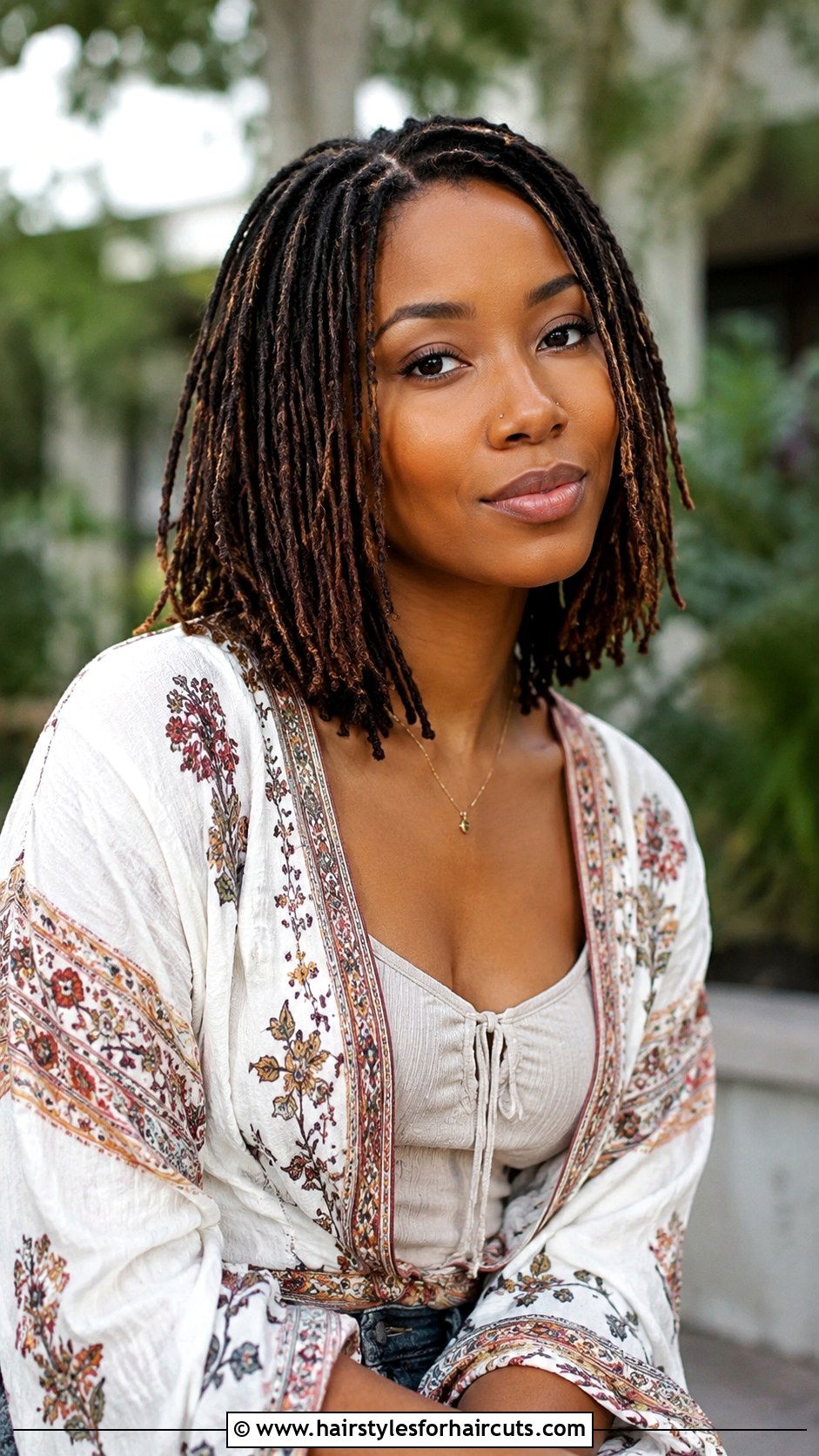 Micro Locs Bob - 25 haircuts for black hair - 25 haircuts for black hair