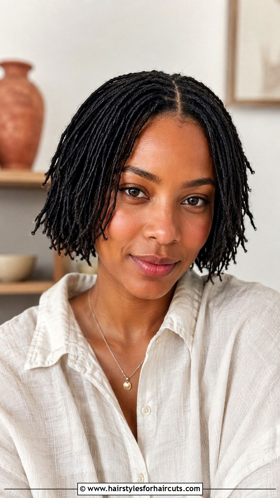 Micro Locs Bob - 25 black hairstyles for thin hair over 50 - 25 black hairstyles for thin hair over 50