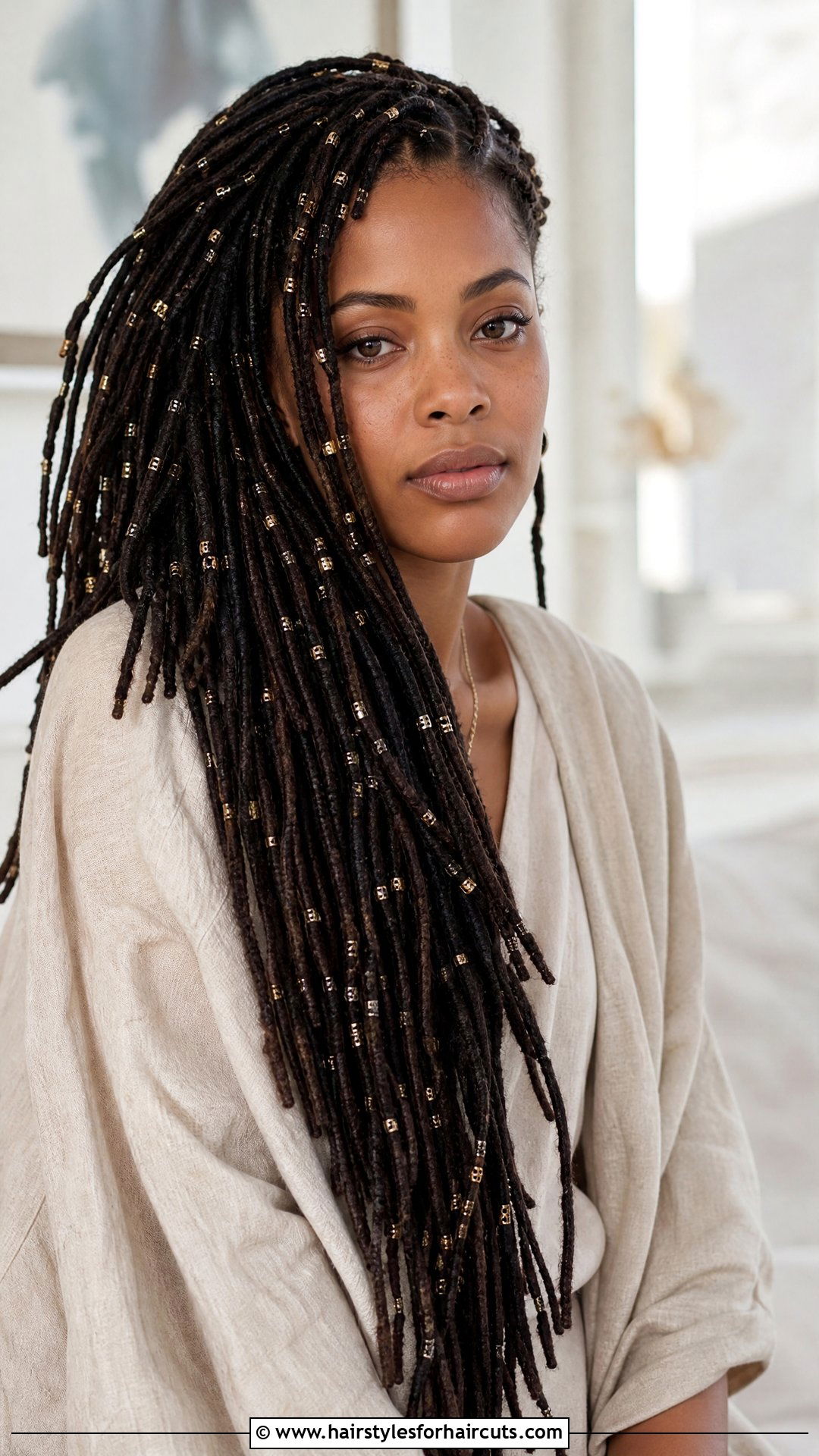 Micro Pearl Dreads - 25 hairstyles with pearls - 25 hairstyles with pearls