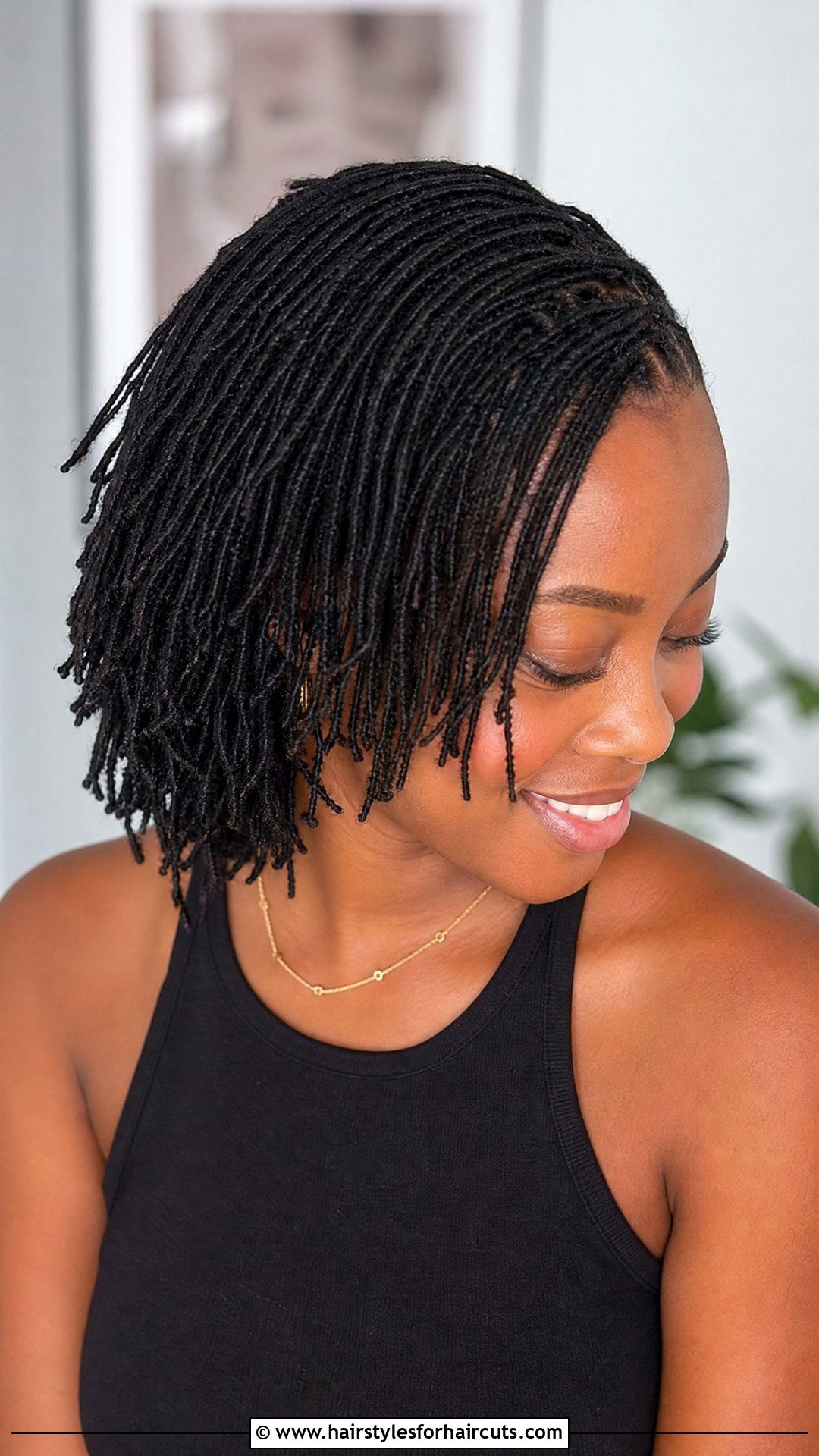 Micro Short Locs - 25 hairstyles for short locs - 25 hairstyles for short locs