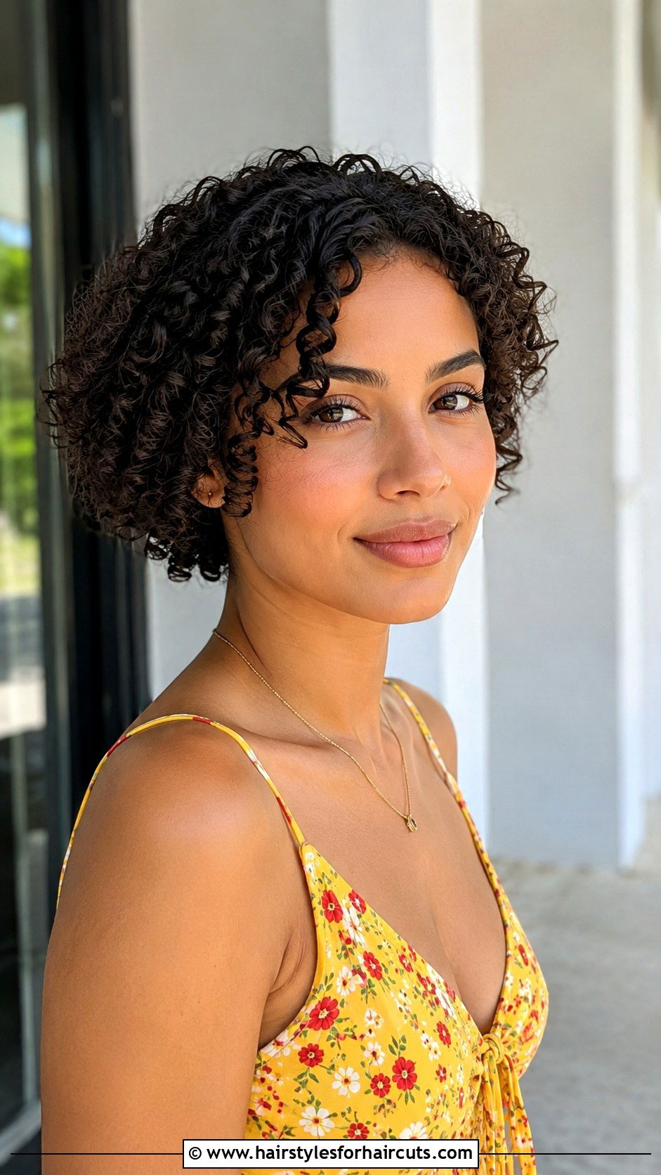 Micro Trim Curly Bob - 25 1 inch of haircuts off - 25 1 inch of haircuts off