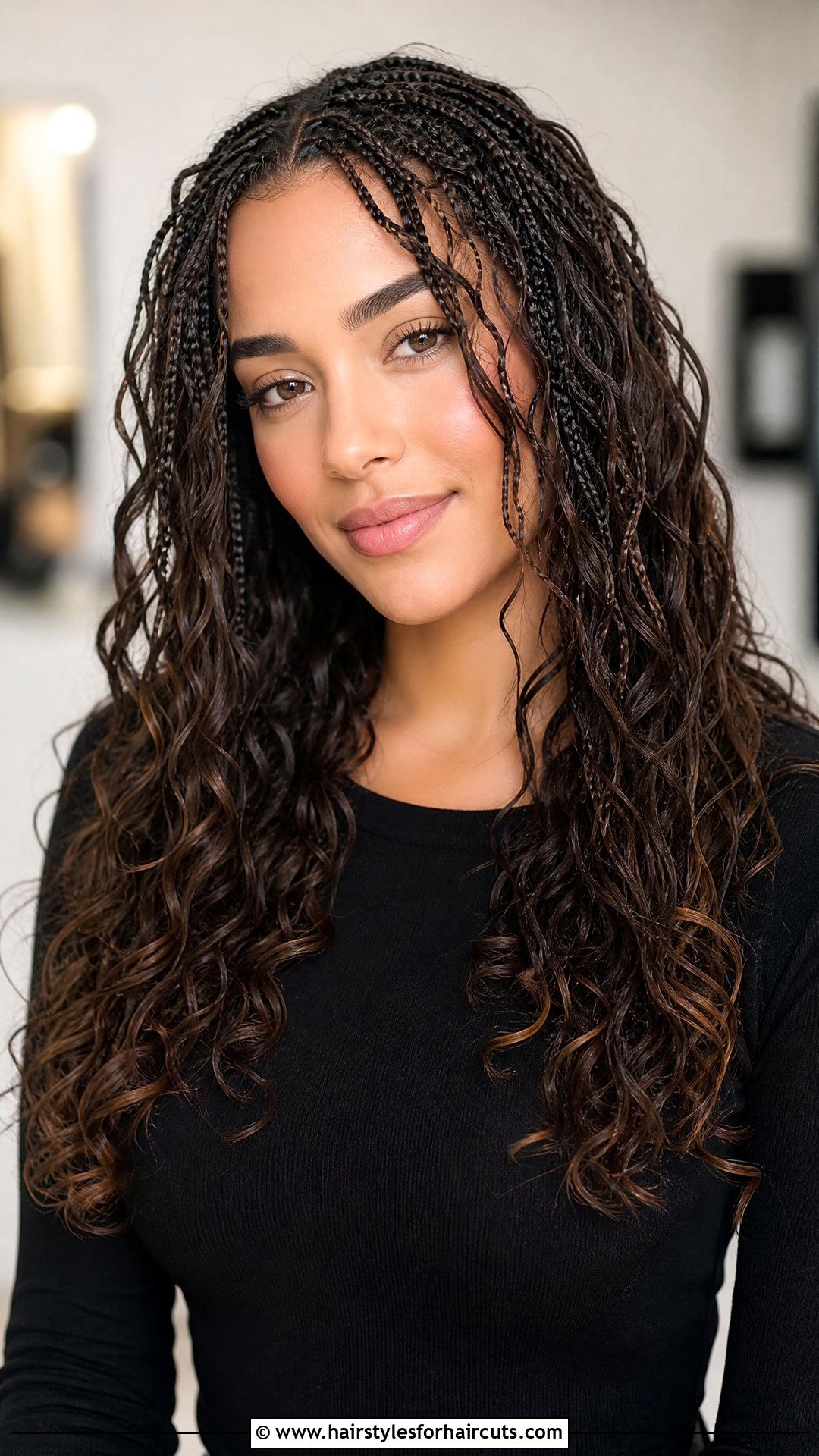 Micro Wet And Wavy Braids - 25 wet and wavy braiding hairstyles - 25 wet and wavy braiding hairstyles