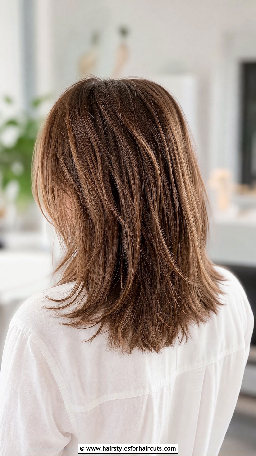 Mid Back Textured Ends - 25 mid back length haircuts - 25 mid back length haircuts