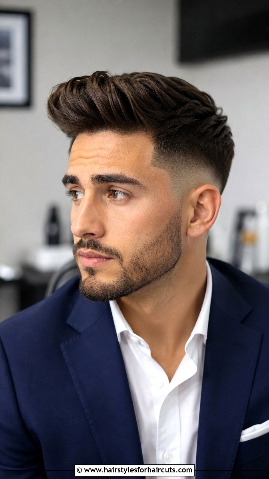 Mid Drop Fade With Quiff - 25 fade haircuts - 25 fade haircuts
