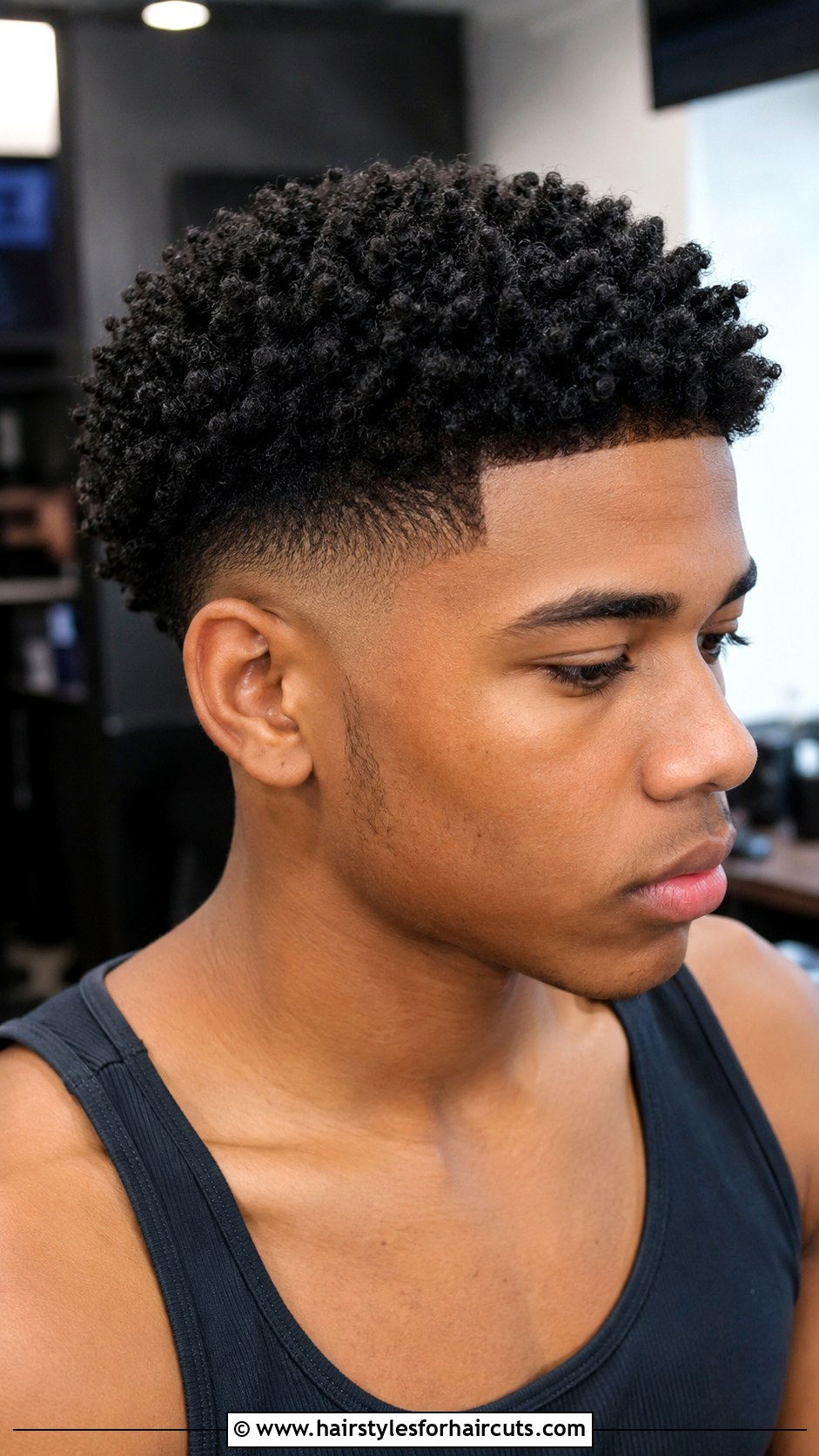 Mid Drop Fade With Sponge Curls - 25 mid drop fade haircuts curly hair - 25 mid drop fade haircuts curly hair