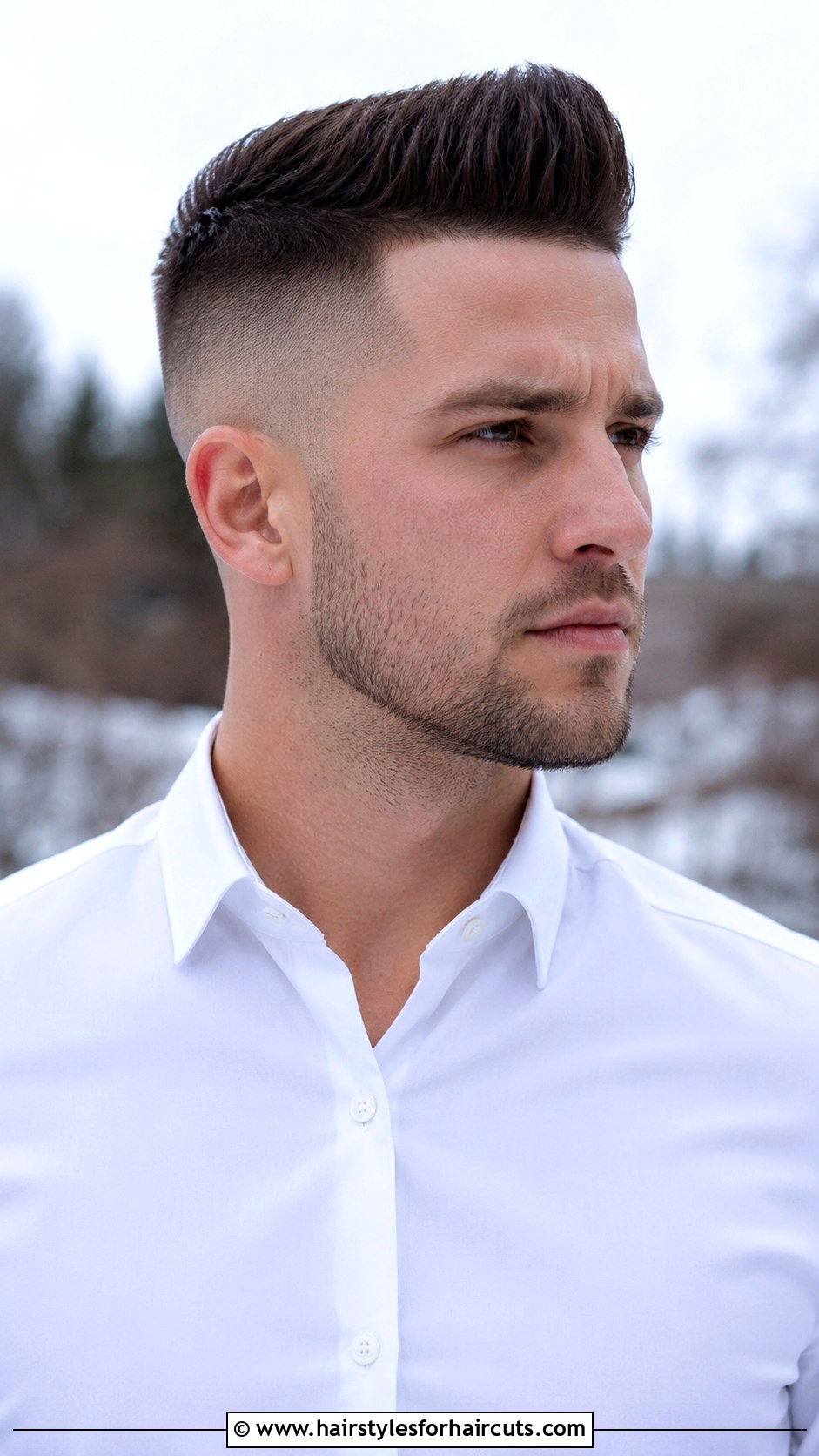 Mid Fade Brush Up - 25 brush haircuts - 25 brush haircuts