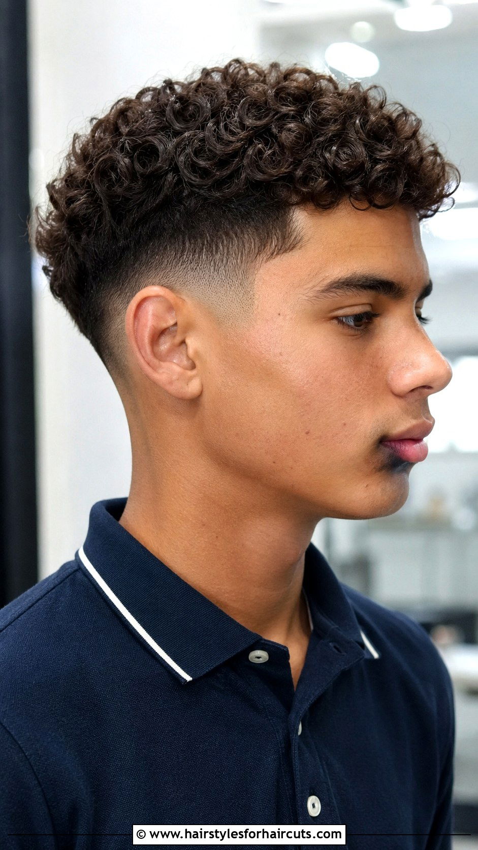 Mid Fade Curly Haircut For Boys - 25 haircuts for boyskids with curly hair - 25 haircuts for boyskids with curly hair