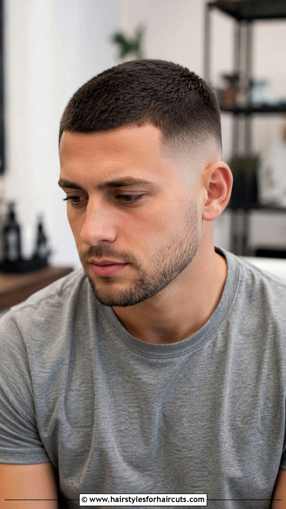 Mid Fade Haircut With Buzz Cut - 25 fade haircuts with short hair - 25 fade haircuts with short hair