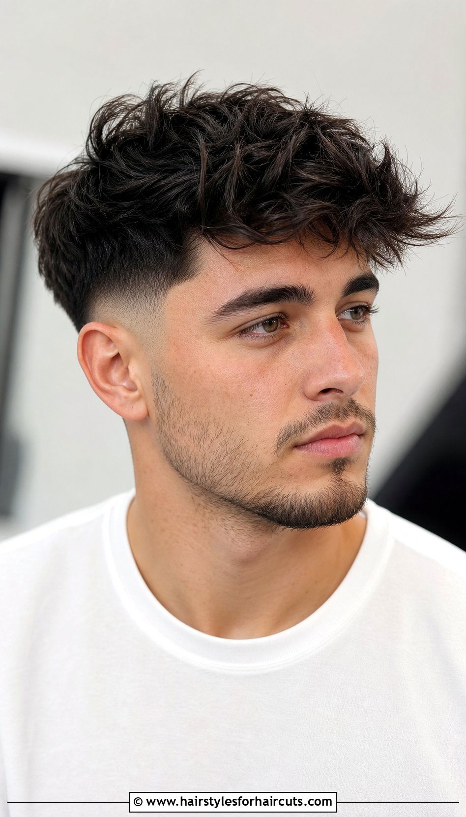 Mid Fade Messy Top - 25 haircuts fade style - 25 haircuts fade style