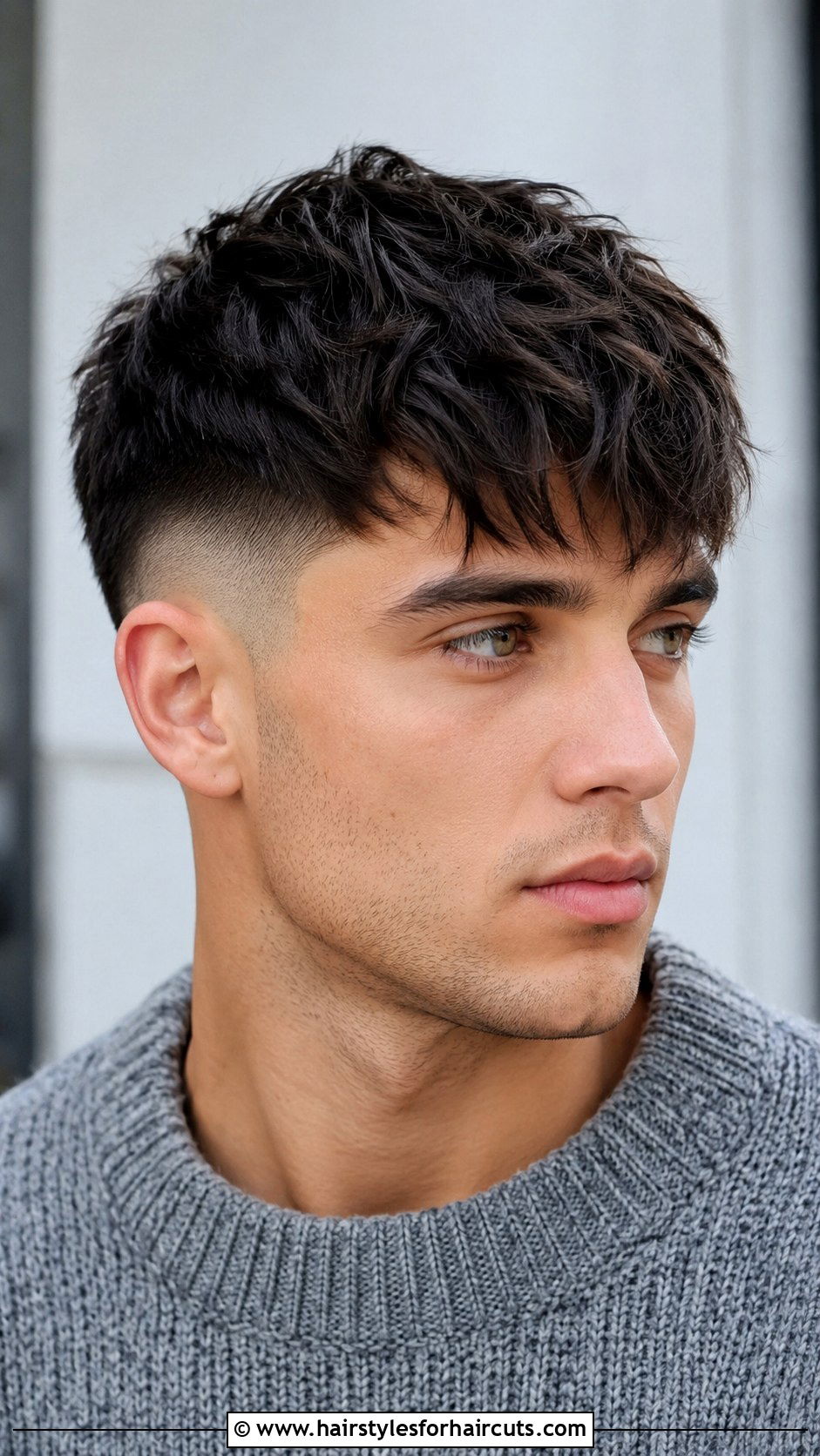 Mid Fade Textured Fringe - 25 haircuts mid fade - 25 haircuts mid fade