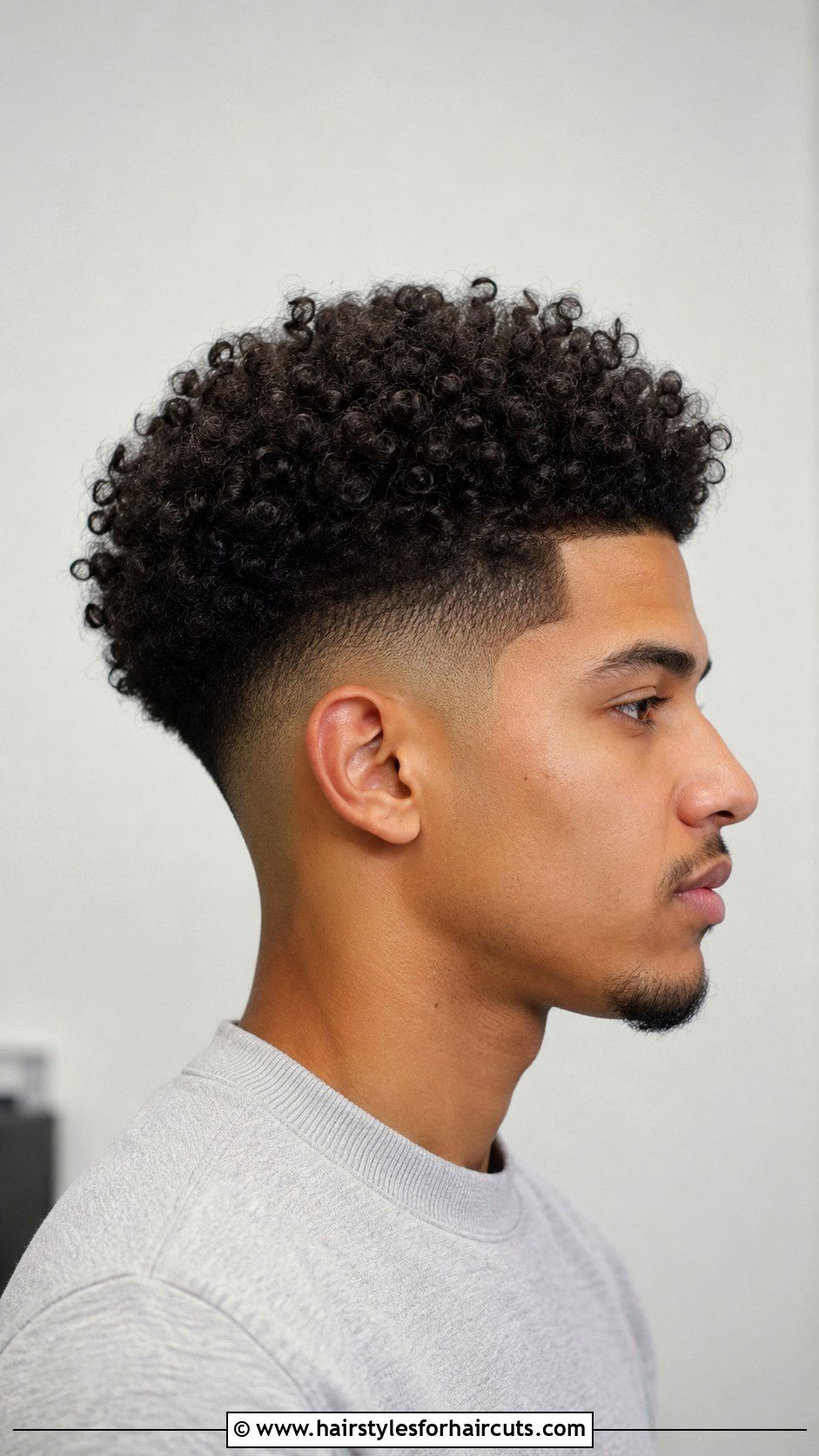 Mid Fade With 3C Curls - 25 3c hairstyles men - 25 3c hairstyles men