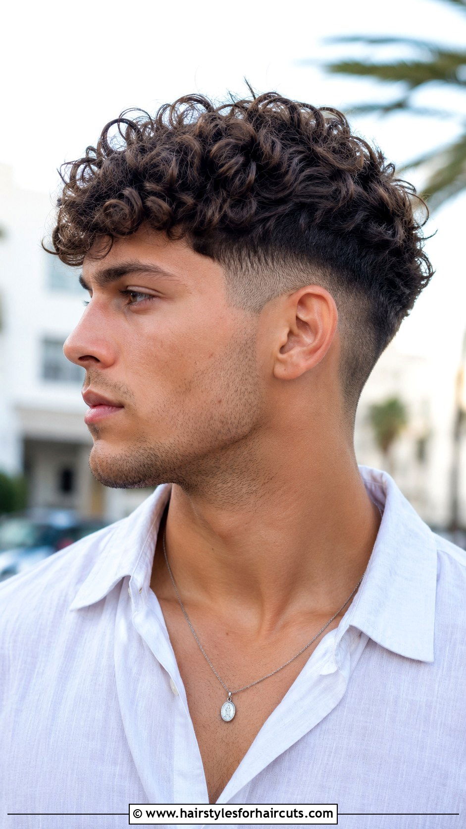 Mid Fade With Curly Top - 25 bellingham haircuts - 25 bellingham haircuts