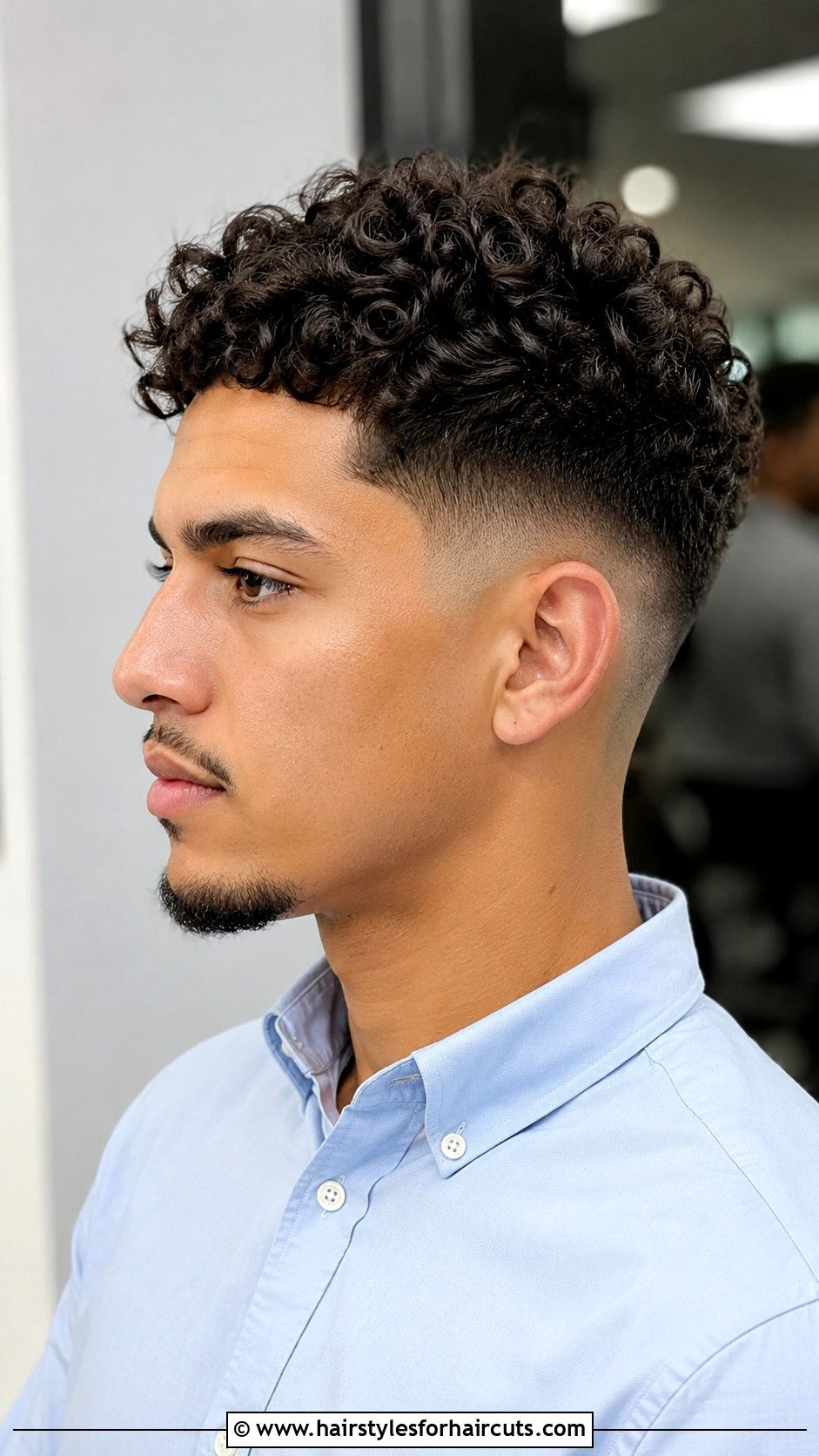 Mid Fade With Defined Curls - 25 mid fade haircuts for curly hair - 25 mid fade haircuts for curly hair