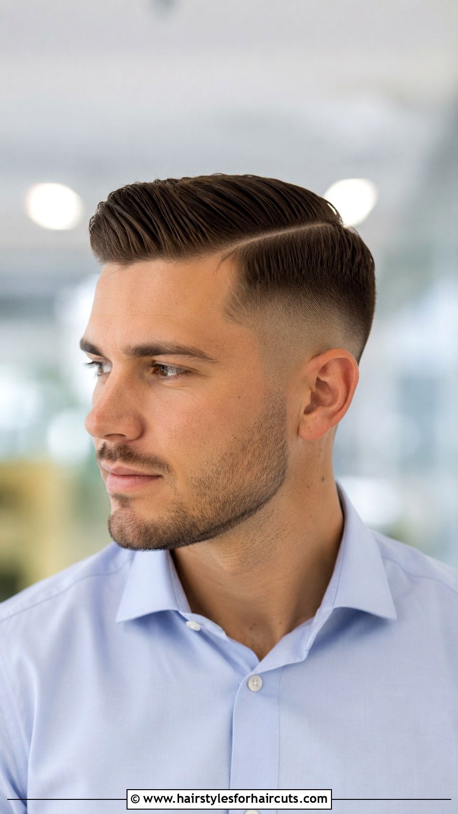 Mid Fade With Side Part - 25 fade haircuts with hair on top - 25 fade haircuts with hair on top