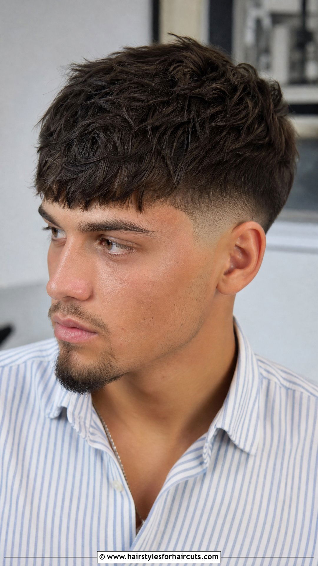 Mid Fade With Textured Fringe - 25 trae young haircuts - 25 trae young haircuts