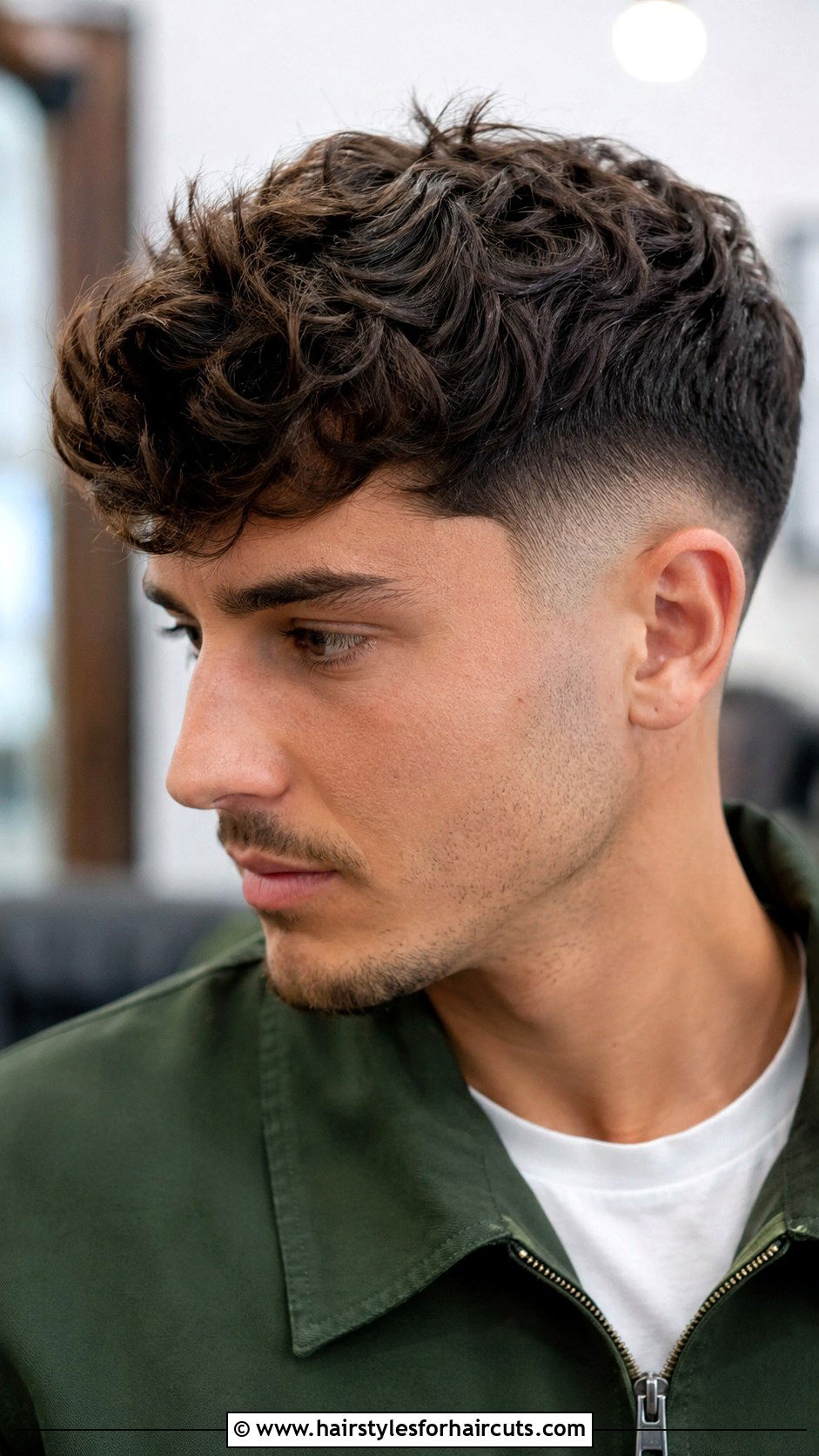 Mid Fade With Wavy Top - 25 dude haircuts - 25 dude haircuts