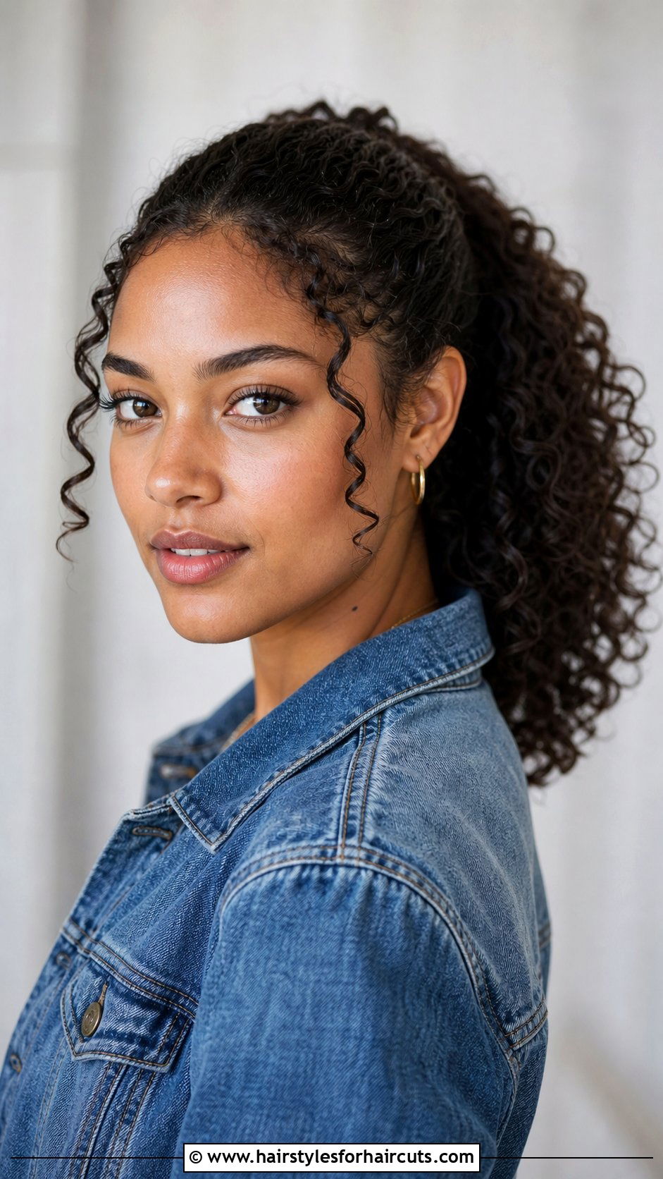 Mid Height Curly Hair Ponytail - 25 curly hair ponytail hairstyles - 25 curly hair ponytail hairstyles