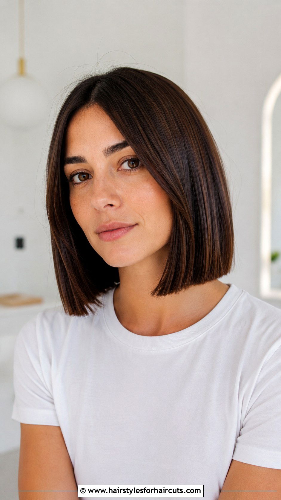 Mid Length Blunt Haircut - 25 cheap haircuts for women - 25 cheap haircuts for women