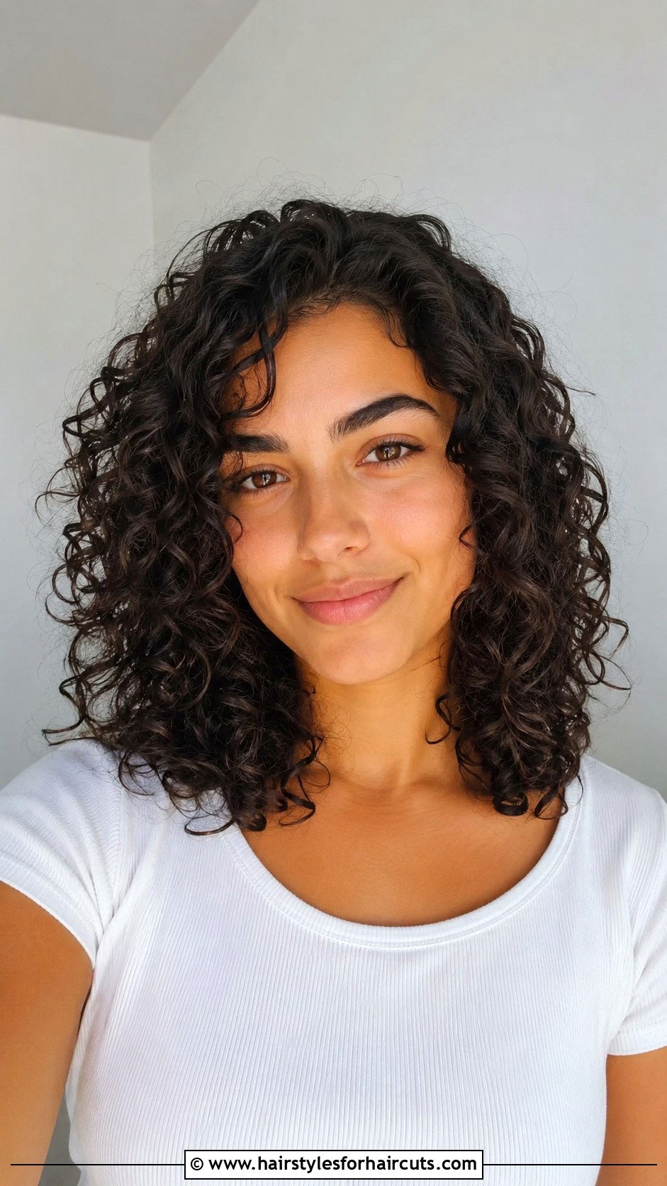 Mid Length Curly Cut - 25 3 haircuts - 25 3 haircuts
