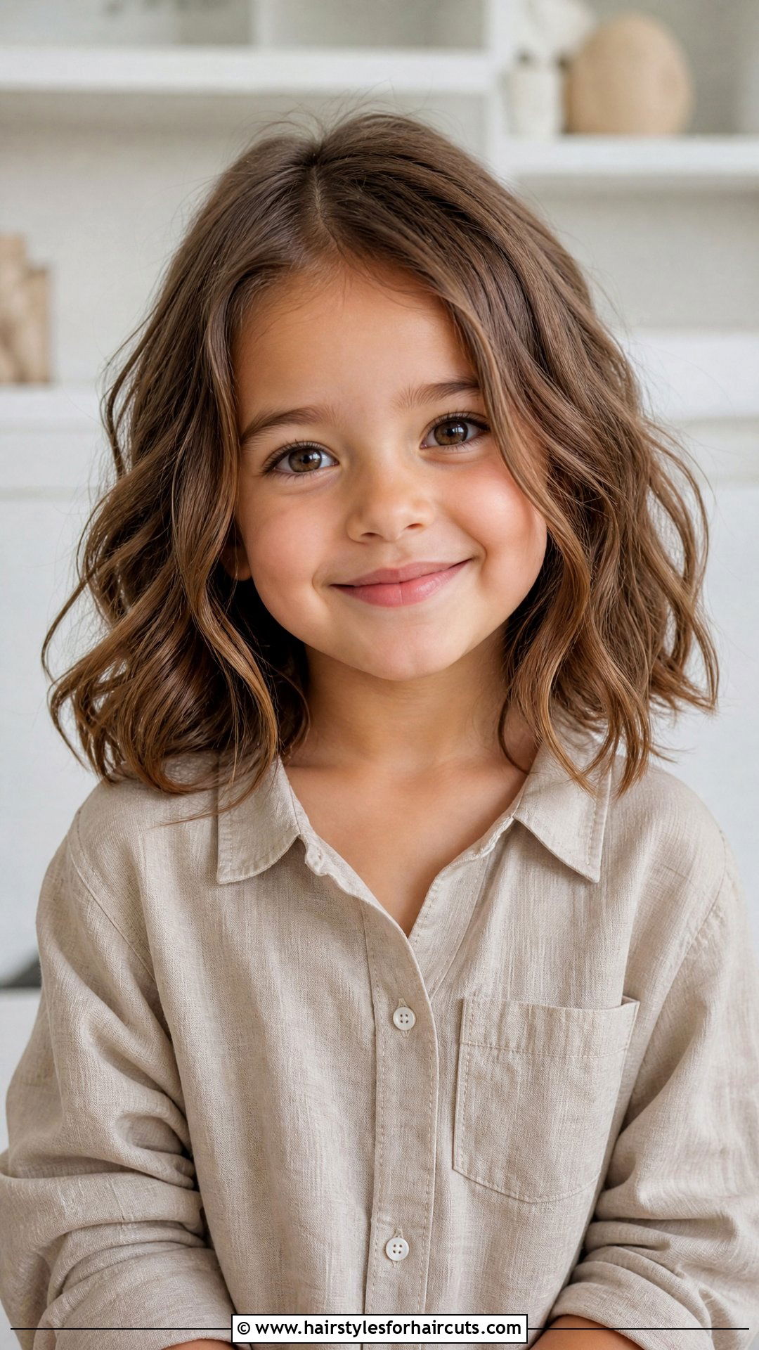 Mid Length Wavy Bob - 25 4 year old girl hairstyles - 25 4 year old girl hairstyles