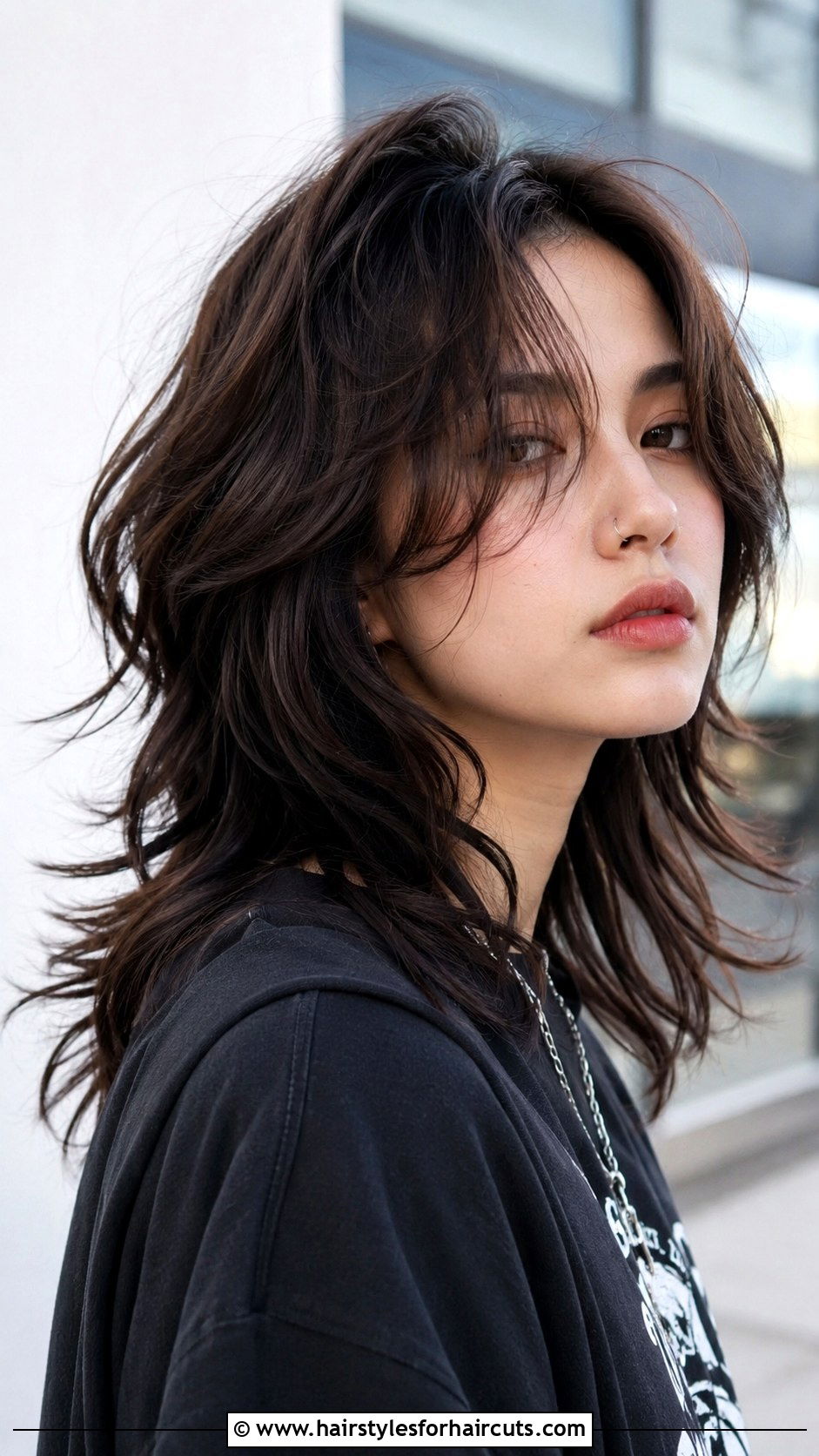 Mid Length Wavy Wolf Cut - 25 mid length wavy hairstyles - 25 mid length wavy hairstyles