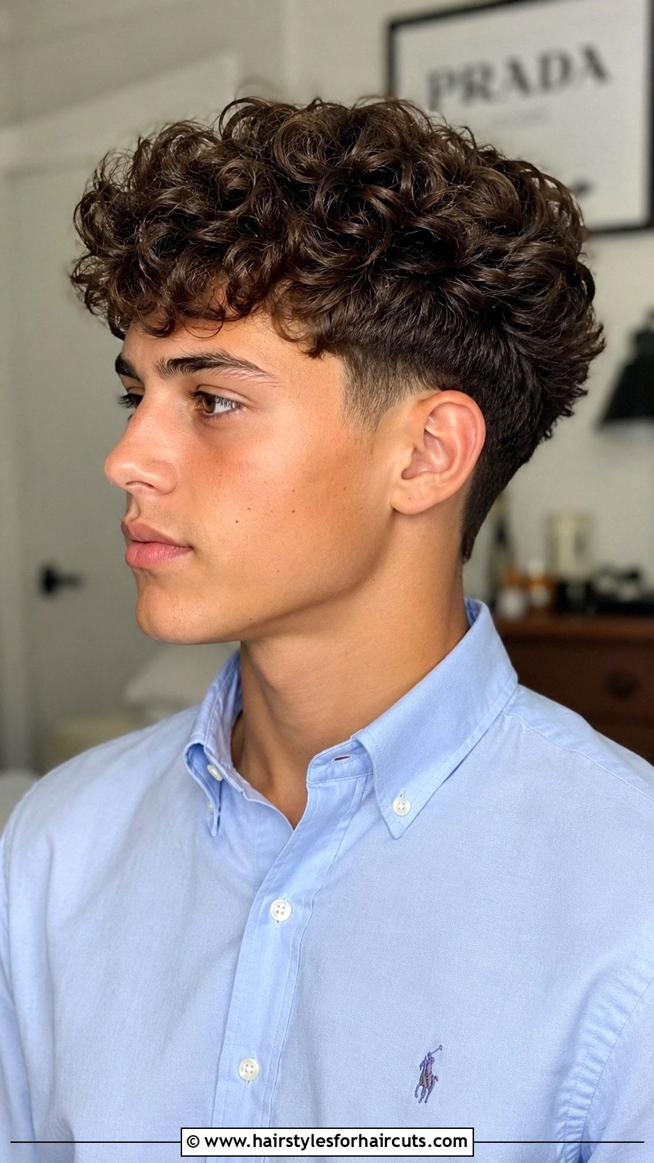 Mid Taper Curly Haircut For Boys - 25 haircuts for curly hair kids - 25 haircuts for curly hair kids