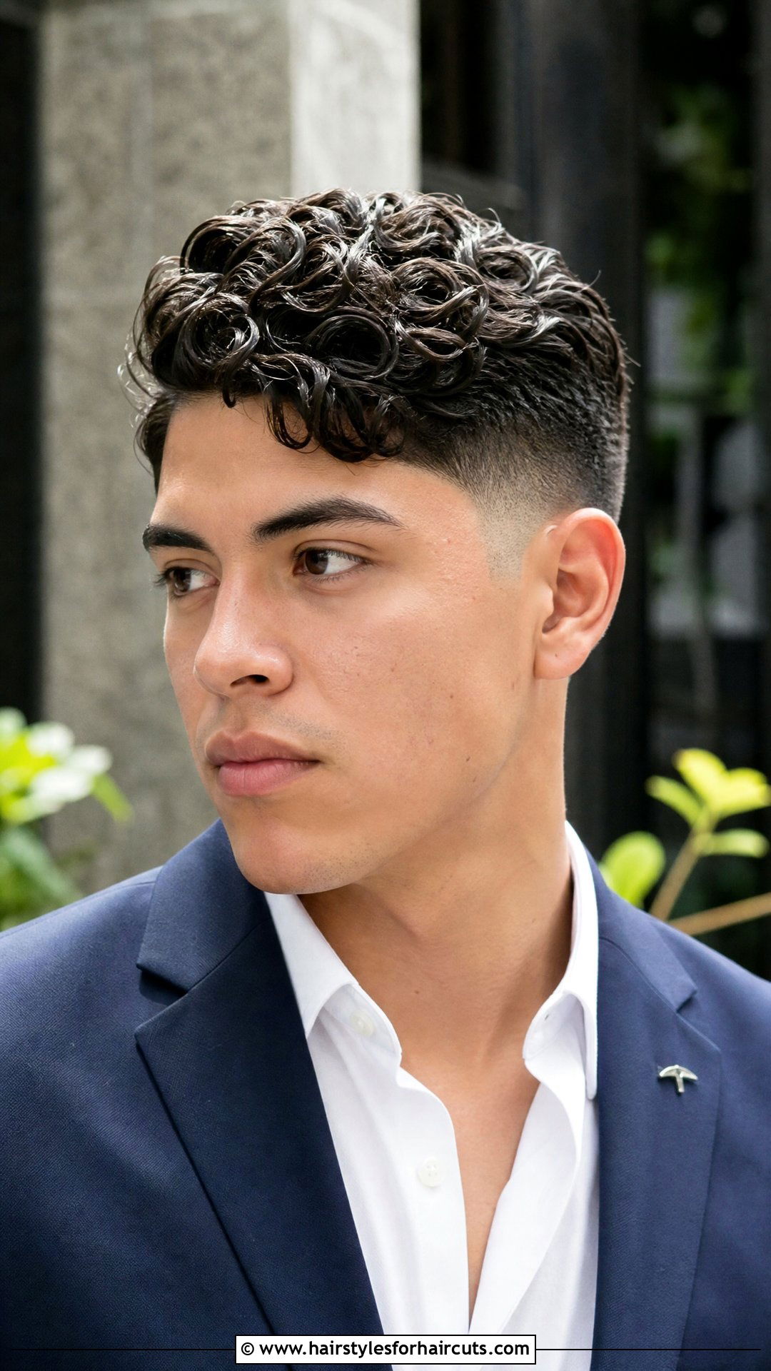 Mid Taper Fade With Curly Comb Over - 25 haircuts hispanic curly hair taper - 25 haircuts hispanic curly hair taper