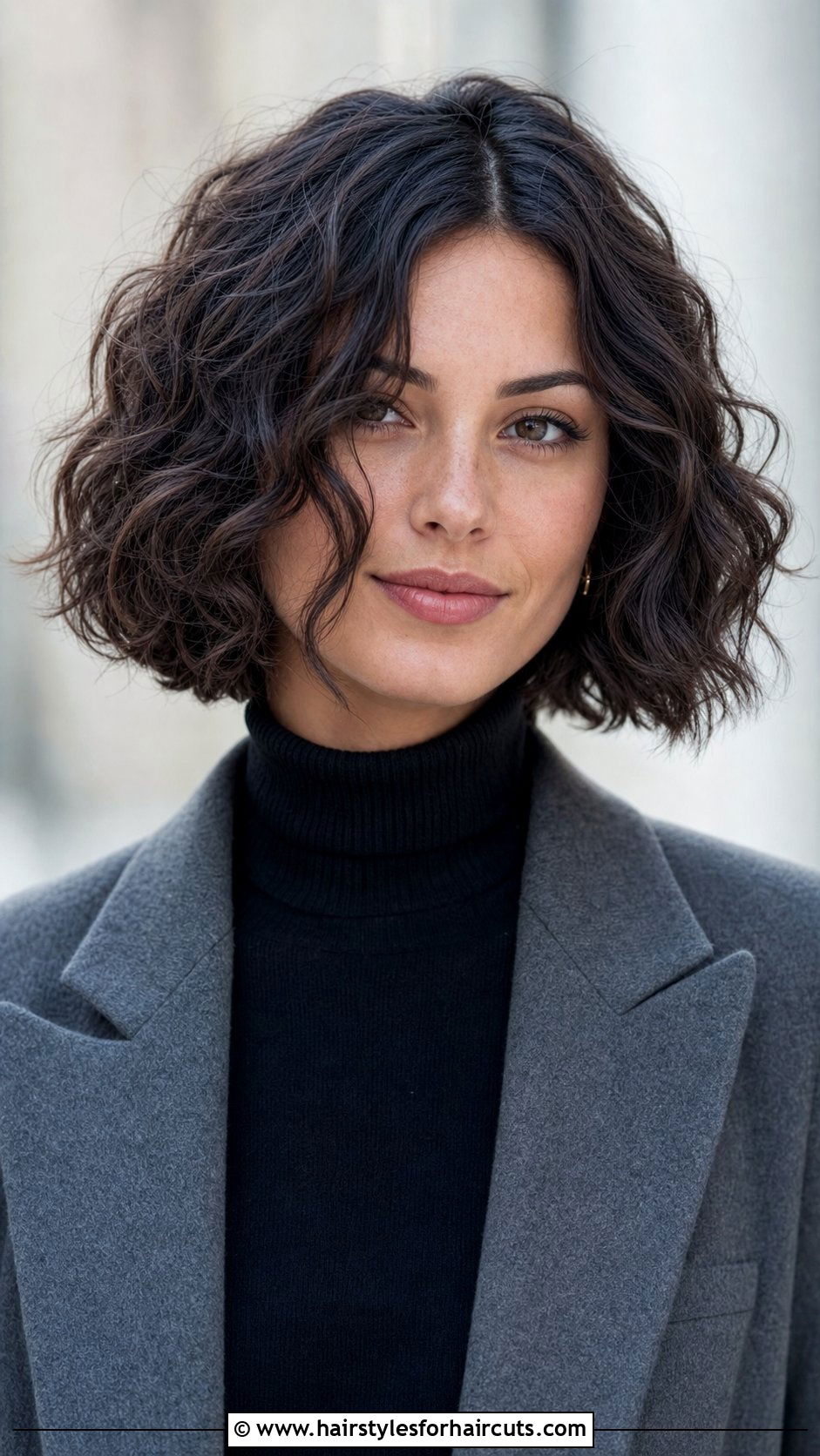 Middle Part A Line Curly Bob - 25 middle part haircuts curly hair - 25 middle part haircuts curly hair
