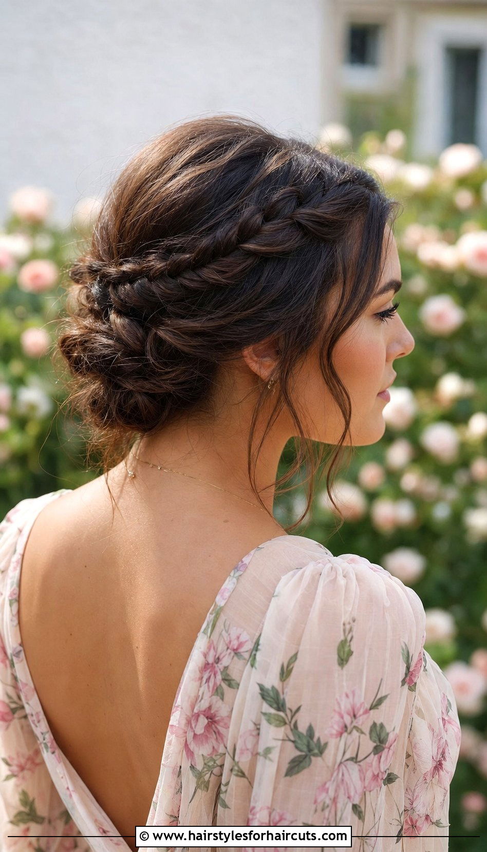 Middle Part Braided Crown - 25 middle part hairstyles for medium hair - 25 middle part hairstyles for medium hair