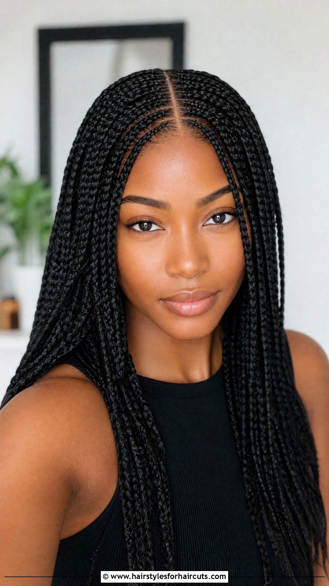 Middle Part Braids - 25 black people hairstyles braids - 25 black people hairstyles braids