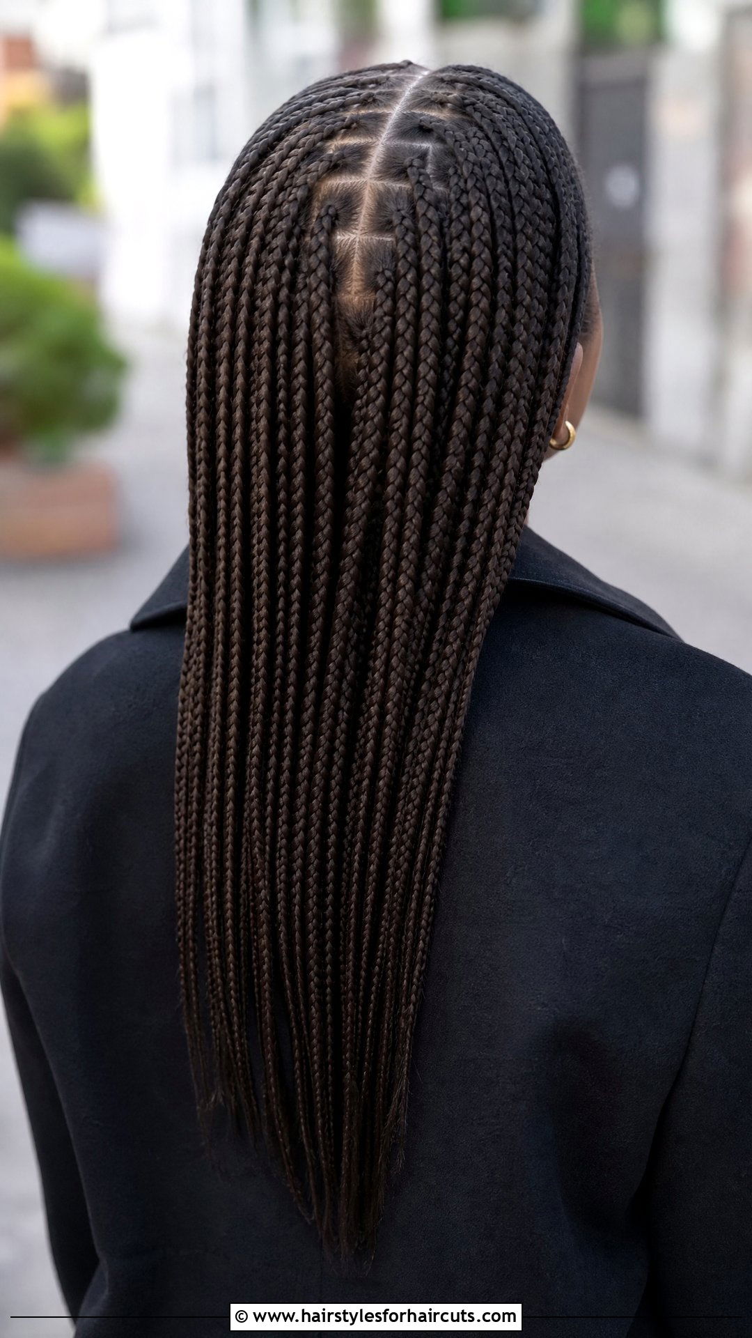 Middle Part Braids - 25 winter braid hairstyles for black hair - 25 winter braid hairstyles for black hair