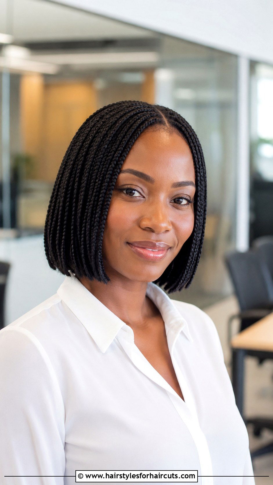 Middle Part Braids - 25 african braiding hairstyles - 25 african braiding hairstyles