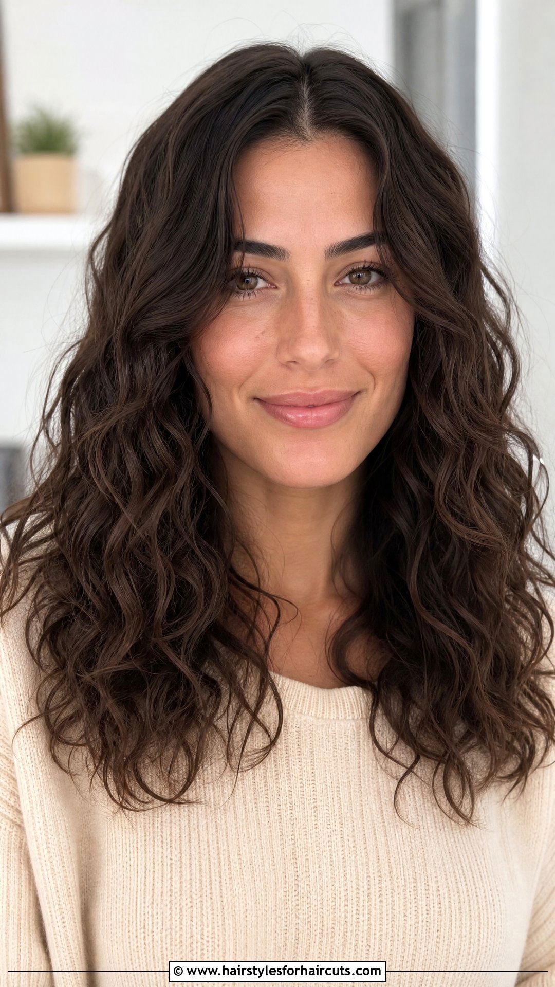 Middle Part Curly Hair - 25 types of curly hairstyles - 25 types of curly hairstyles